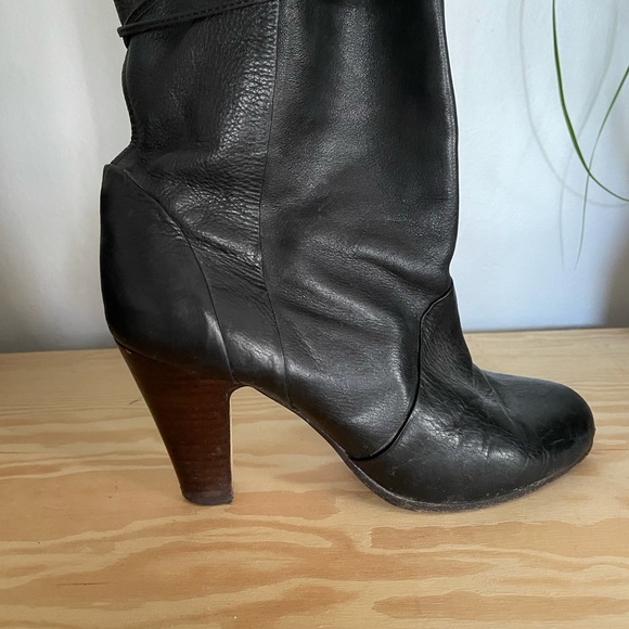 Dolce Vita Leather Knee High Laced Boot - Picture 3 of 6